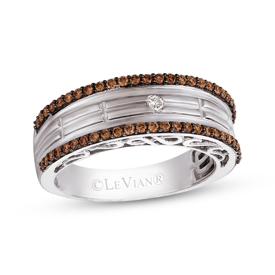 Previously Owned Men's Le Vian Diamond Ring 1/2 ct tw Round-cut 14K Vanilla Gold