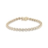 Thumbnail Image 1 of Previously Owned Twist Link Diamond Fashion Bracelet 1 ct tw 10K Yellow Gold 7.25"