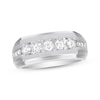 Thumbnail Image 0 of Previously Owned Men's Diamond Wedding Band 1 ct tw Round-cut 10K White Gold