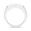 Thumbnail Image 2 of Previously Owned Men's Diamond Wedding Band 1 ct tw Round-cut 10K White Gold