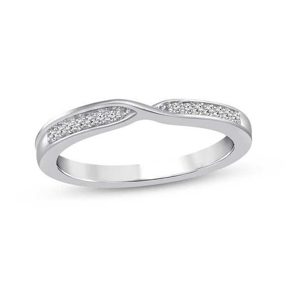 Previously Owned Diamond Anniversary Band 1/15 ct tw Round-cut 10K White Gold