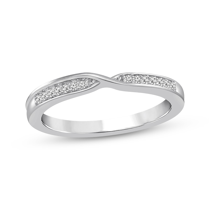 Previously Owned Diamond Anniversary Band 1/15 ct tw Round-cut 10K White Gold