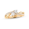 Thumbnail Image 0 of Previously Owned Ever Us Two-Stone Diamond Anniversary Ring 1/2 ct tw Round-cut 14K Yellow Gold