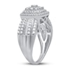 Thumbnail Image 2 of Previously Owned Diamond Fashion Ring 1 ct tw Round & Baguette 10K White Gold