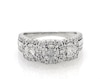 Thumbnail Image 1 of Previously Owned 3 Stone Diamond Engagement Ring 1 ct tw Round/Baguette 10K White Gold