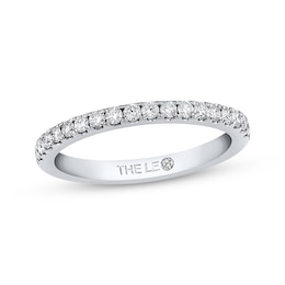 Previously Owned THE LEO Diamond Wedding Band 1/3 ct tw Round-cut 14K White Gold