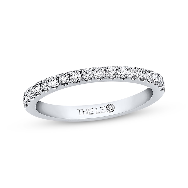 Main Image 1 of Previously Owned THE LEO Diamond Wedding Band 1/3 ct tw Round-cut 14K White Gold