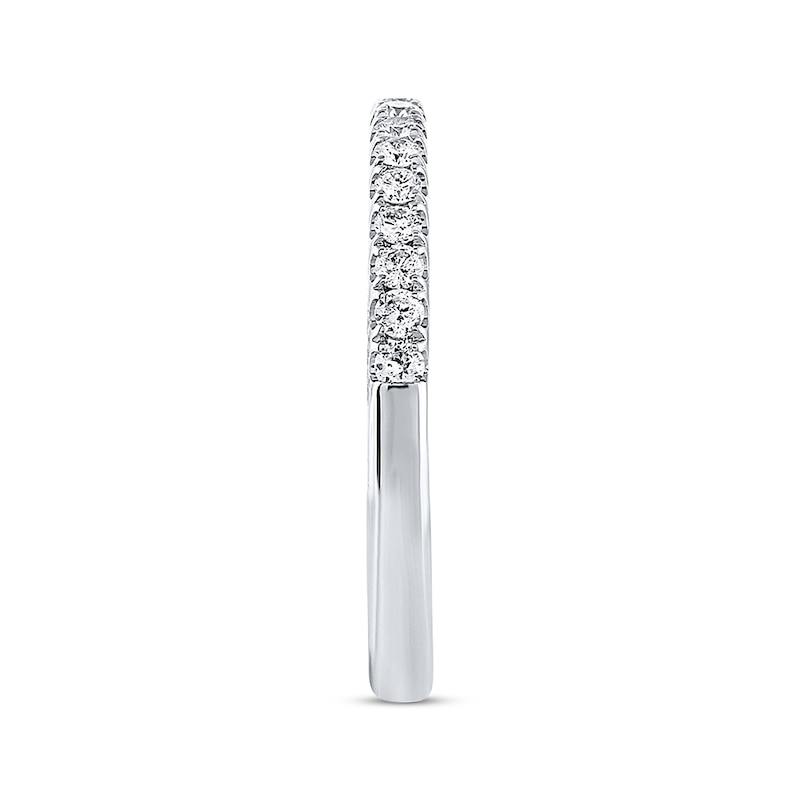 Main Image 2 of Previously Owned THE LEO Diamond Wedding Band 1/3 ct tw Round-cut 14K White Gold