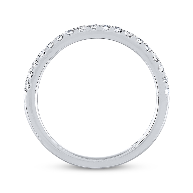 Main Image 3 of Previously Owned THE LEO Diamond Wedding Band 1/3 ct tw Round-cut 14K White Gold