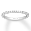 Thumbnail Image 1 of Previously Owned THE LEO Diamond Wedding Band 1/5 ct tw Round-cut 14K White Gold