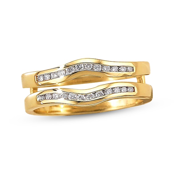 Previously Owned Enhancer 1/4 ct tw Round-cut 14K Yellow Gold Size 4