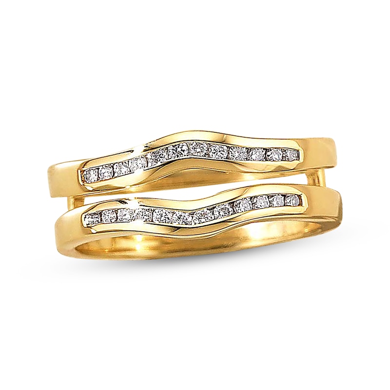 Main Image 1 of Previously Owned Enhancer 1/4 ct tw Round-cut 14K Yellow Gold Size 4