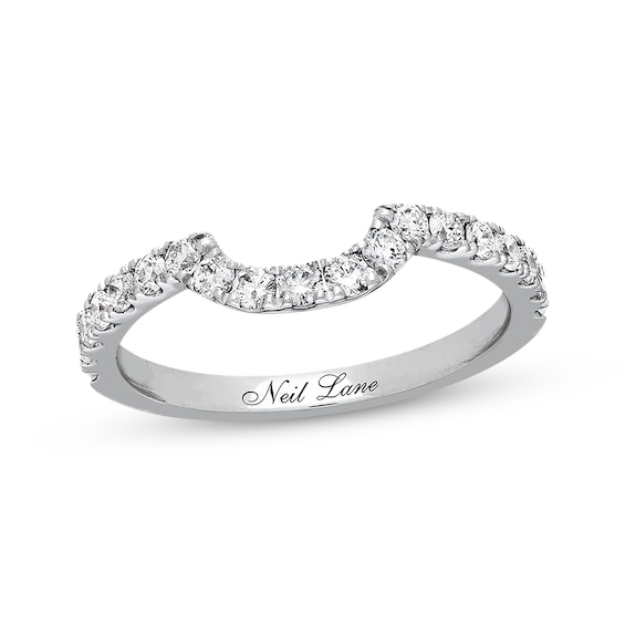 Previously Owned Neil Lane Wedding Band 1/2 ct tw Round-cut Diamonds 14K White Gold Size