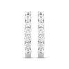 Thumbnail Image 2 of Previously Owned THE LEO Diamond Hoop Earrings 1-1/2 ct tw Round-cut 14K White Gold