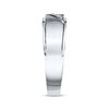 Thumbnail Image 2 of Previously Owned Men's 3-Stone Diamond Wedding Band 1/10 ct tw 10K White Gold