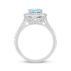 Thumbnail Image 3 of Previously Owned Neil Lane Aquamarine Ring 1-1/4 ct tw Round-cut Diamonds 14K White Gold