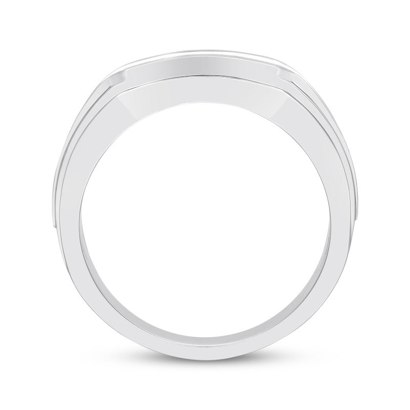 Previously Owned Men's Diamond Wedding Band 1/2 Carat tw 10K White Gold