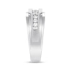 Thumbnail Image 2 of Previously Owned Men's Diamond Wedding Band 1/2 Carat tw 10K White Gold