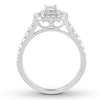 Thumbnail Image 2 of Previously Owned Emerald-Cut Diamond Engagement Ring 1 ct tw 14K White Gold