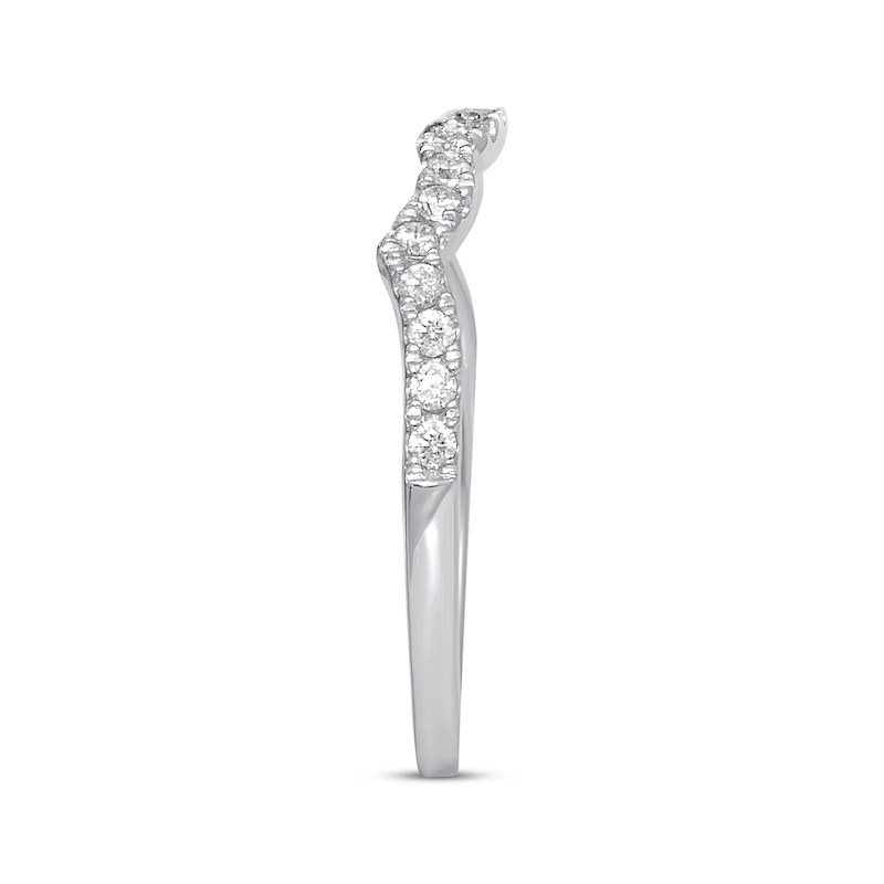 Main Image 2 of Previously Owned Diamond Wedding Band 1/4 ct tw Round-cut 14K White Gold