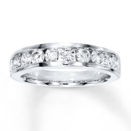 Previously Owned Diamond Wedding Band 7/8 ct tw Round-cut 14K White Gold