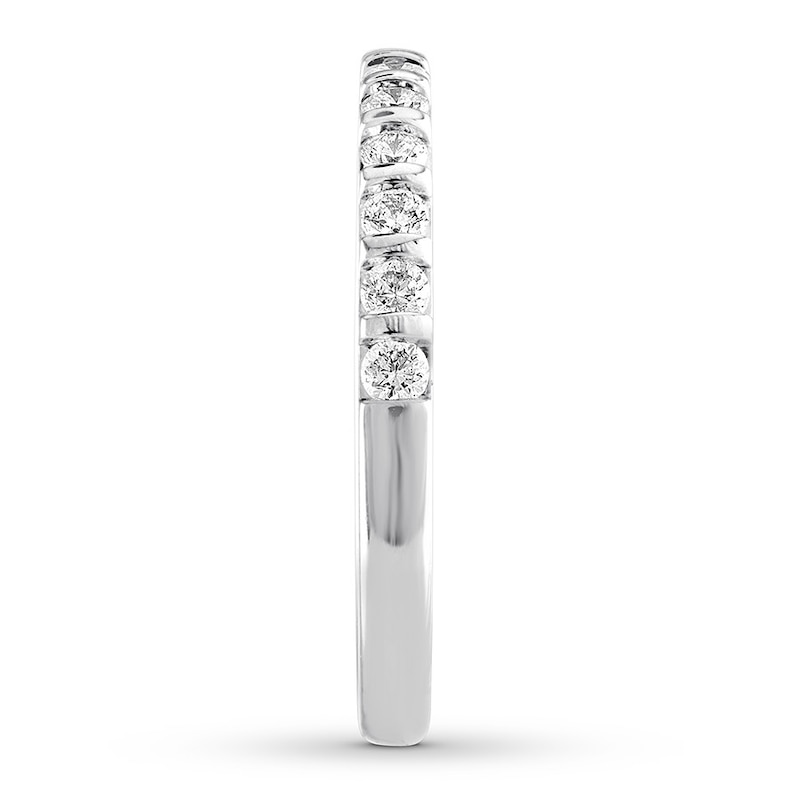 Main Image 3 of Previously Owned THE LEO Diamond Wedding Band 1/2 ct tw 14K White Gold