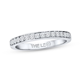 Previously Owned THE LEO Diamond Wedding Band 1/4 ct tw Round-cut 14K White Gold