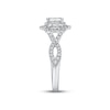Thumbnail Image 2 of Previously Owned  Neil Lane Engagement Ring 1-1/2 ct tw Emerald & Round-cut Diamonds 14K White Gold