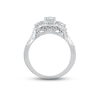 Previously Owned  Neil Lane Engagement Ring 1-1/2 ct tw Emerald & Round-cut Diamonds 14K White Gold