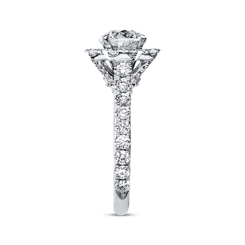 Main Image 2 of Previously Owned Neil Lane Engagement Ring 2-3/4 ct tw Round-cut Diamonds 14K White Gold - Size 4.75