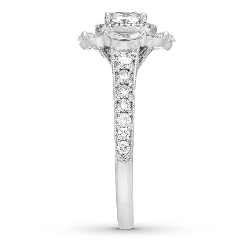 Main Image 3 of Previously Owned Neil Lane Diamond Engagement Ring 1-5/8 ct tw 14K White Gold - Size 10
