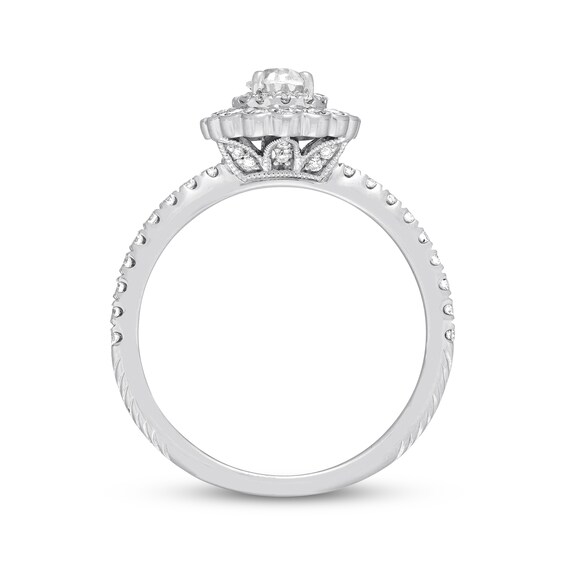 Thumbnail Image 3 of Previously Owned Neil Lane Diamond Engagement Ring 7/8 ct tw Oval & Round 14K White Gold Size 5