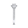 Thumbnail Image 2 of Previously Owned Neil Lane Engagement Ring 7/8 ct tw Princess & Round-cut Diamonds 14K White Gold - Size 4.75