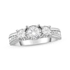 Previously Owned 3-Stone Diamond Engagement Ring 1 ct tw Round-cut 10K White Gold
