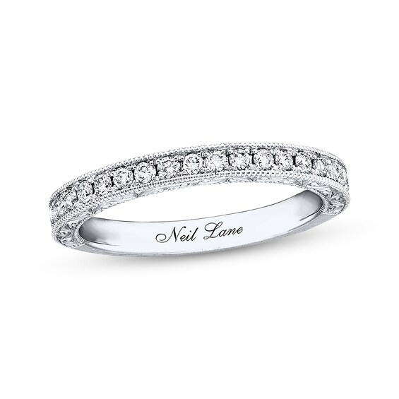 Previously Owned Neil Lane Bridal Wedding Band 1/3 ct tw Diamonds 14K White Gold Size 5