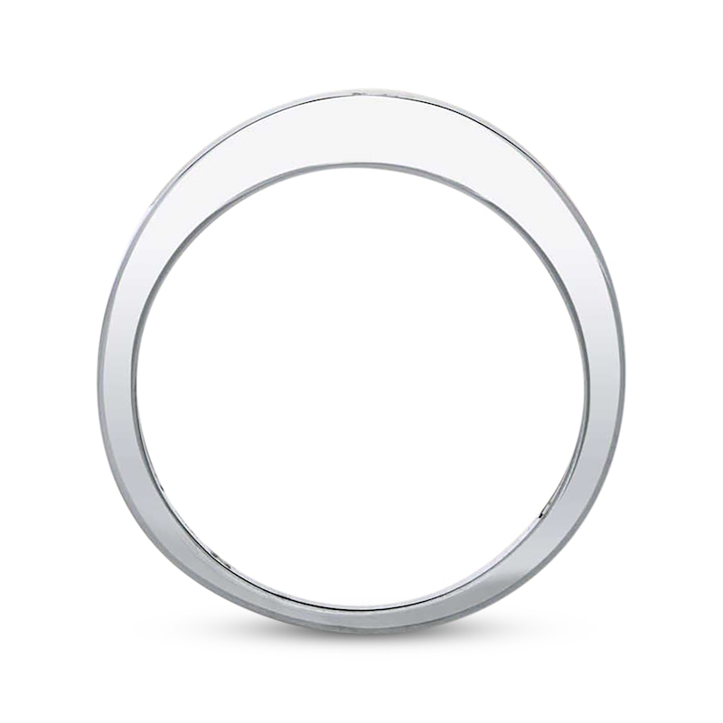 Main Image 3 of Previously Owned Diamond Band 1/2 ct tw Princess-cut 14K White Gold Size 4.25