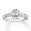 Thumbnail Image 0 of Previously Owned THE LEO Engagement Ring 3/4 ct tw Round-cut Diamonds 14K White Gold - Size 3.5