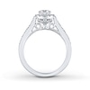 Thumbnail Image 1 of Previously Owned THE LEO Engagement Ring 3/4 ct tw Round-cut Diamonds 14K White Gold - Size 3.5