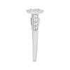 Thumbnail Image 2 of Previously Owned Diamond Ring 1/2 ct tw Princess/Round 10K White Gold - Size 4