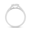 Thumbnail Image 3 of Previously Owned Diamond Ring 1/2 ct tw Princess/Round 10K White Gold - Size 4