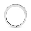 Thumbnail Image 2 of Previously Owned Men's Wedding Band 1/2 ct tw Diamonds Round-cut 10K White Gold Size 13.25