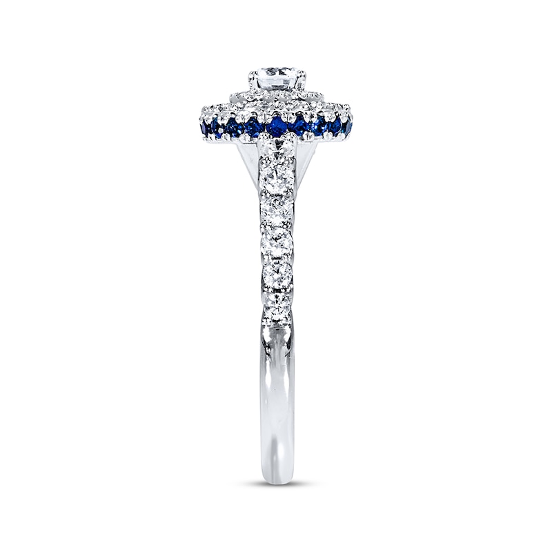 Main Image 2 of Previously Owned Engagement Ring 1 ct tw Round-cut Diamonds 14K White Gold