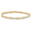 Thumbnail Image 0 of Previously Owned Diamond Infinity Bracelet 1 cttw Baguette/Round 10K Yellow Gold