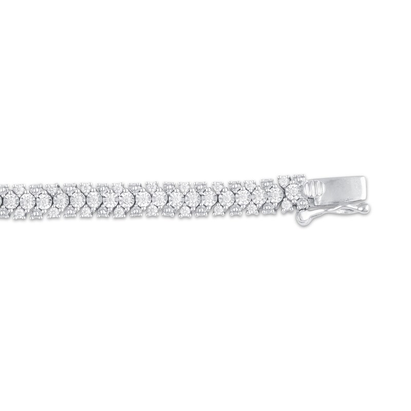 Main Image 3 of Previously Owned Diamond Tennis Bracelet 1 ct tw Sterling Silver 7&quot;