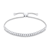 Thumbnail Image 1 of Previously Owned Diamond Bolo Bracelet 1/2 ct tw Round-cut Sterling Silver