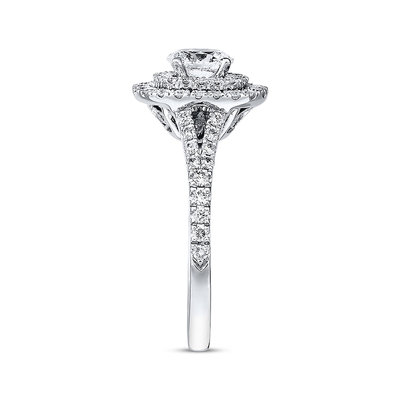 Main Image 2 of Previously Owned Neil Lane Engagement Ring 1 ct tw Oval & Round-cut Diamonds 14K White Gold - Size 5.5