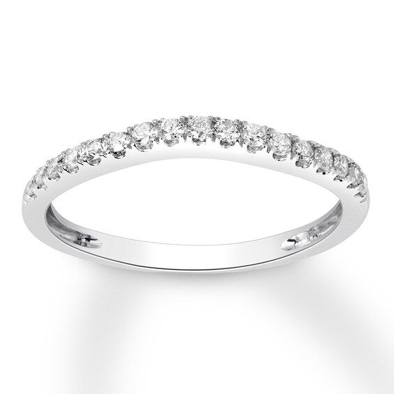 Previously Owned Diamond Wedding Band 1/4 ct tw Round-cut 14K White Gold