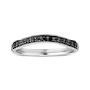 Thumbnail Image 4 of Previously Owned Black Diamond Wedding Band 1/4 ct tw Round-cut 14K White Gold