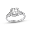 Thumbnail Image 0 of Previously Owned Diamond Engagement Ring 5/8 ct tw Princess & Round-cut 14K White Gold