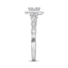 Thumbnail Image 3 of Previously Owned Diamond Engagement Ring 5/8 ct tw Princess & Round-cut 14K White Gold
